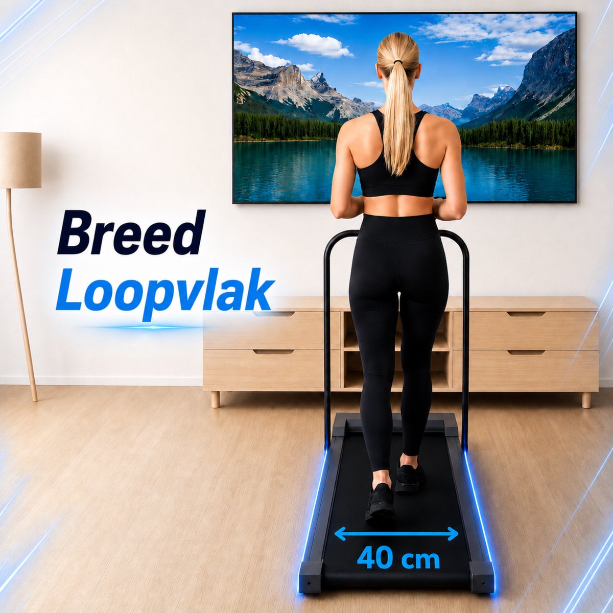 Veora Loopband - stevige stang met telefoonhouder