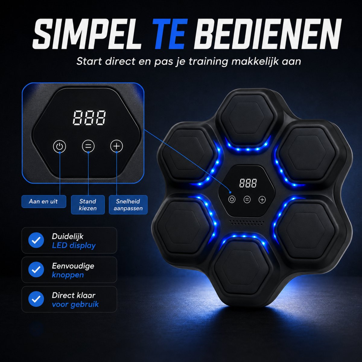 Veora Boxing Machine - complete inhoud met bokshandschoenen