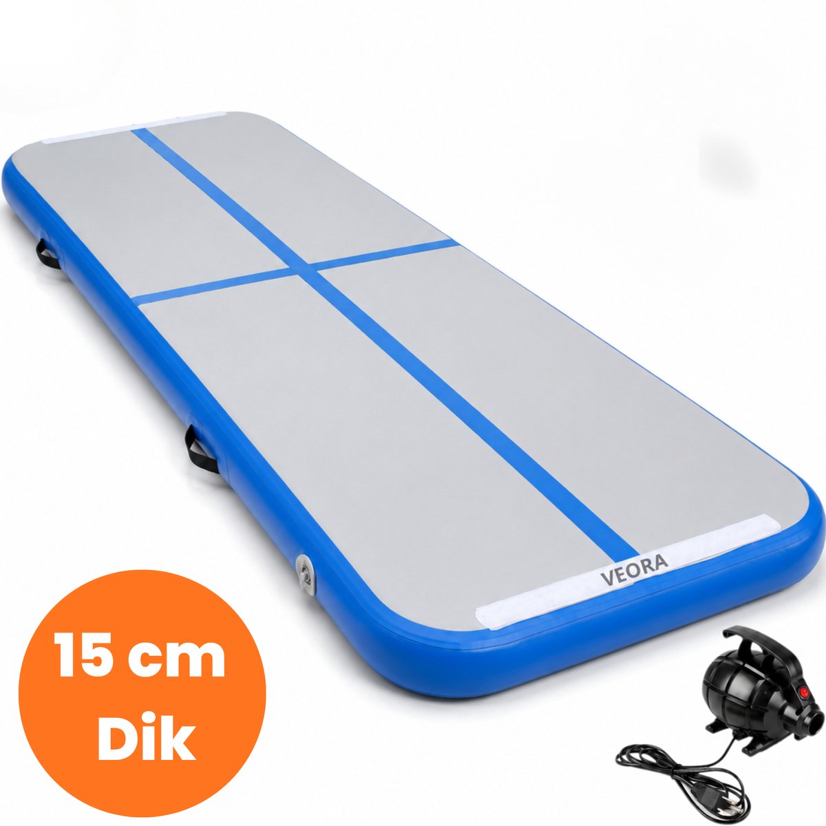 Veora Airtrack 300x100x15 cm opblaasbare turnmat